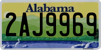 AL license plate 2AJ9969