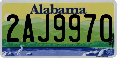 AL license plate 2AJ9970