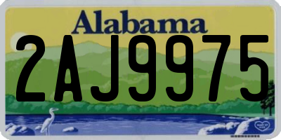 AL license plate 2AJ9975