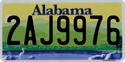 AL license plate 2AJ9976