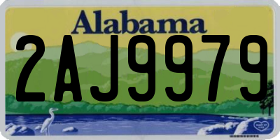 AL license plate 2AJ9979