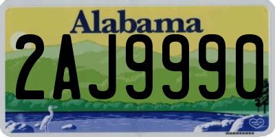 AL license plate 2AJ9990