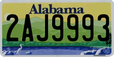 AL license plate 2AJ9993