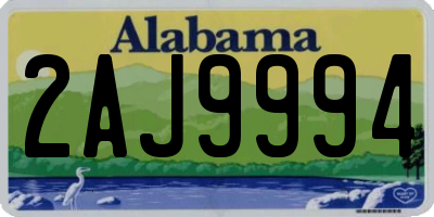 AL license plate 2AJ9994