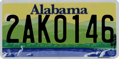 AL license plate 2AK0146