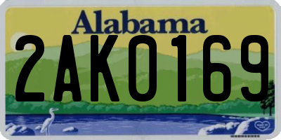 AL license plate 2AK0169