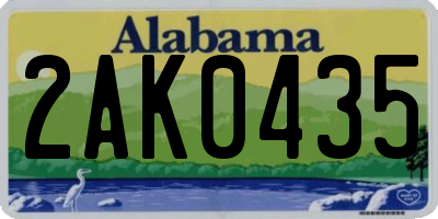 AL license plate 2AK0435