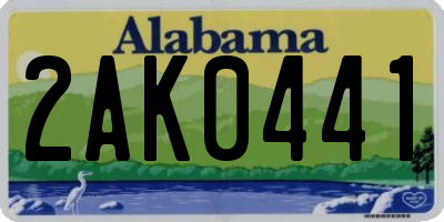 AL license plate 2AK0441