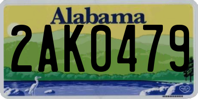 AL license plate 2AK0479