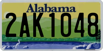 AL license plate 2AK1048