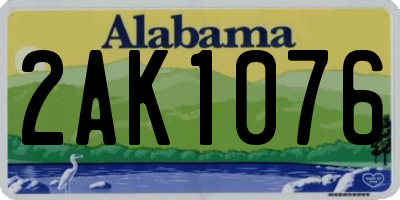 AL license plate 2AK1076