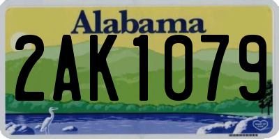 AL license plate 2AK1079