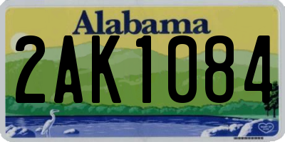 AL license plate 2AK1084
