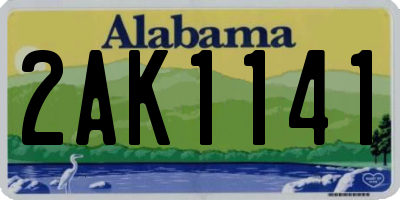 AL license plate 2AK1141
