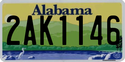 AL license plate 2AK1146