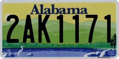 AL license plate 2AK1171