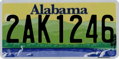 AL license plate 2AK1246