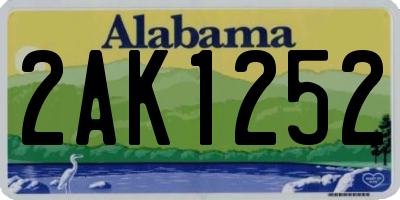 AL license plate 2AK1252
