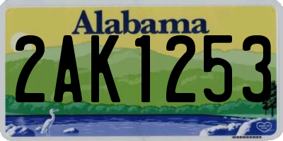 AL license plate 2AK1253