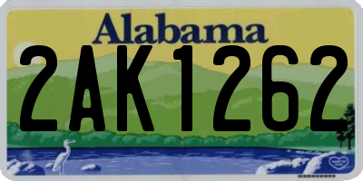 AL license plate 2AK1262