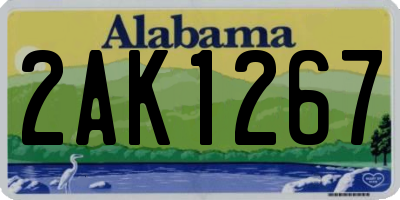 AL license plate 2AK1267