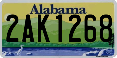 AL license plate 2AK1268