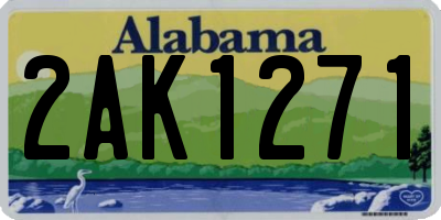 AL license plate 2AK1271