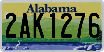 AL license plate 2AK1276