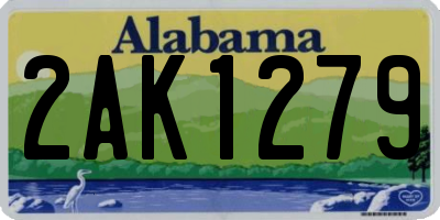 AL license plate 2AK1279