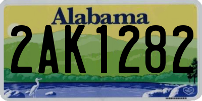 AL license plate 2AK1282