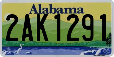 AL license plate 2AK1291