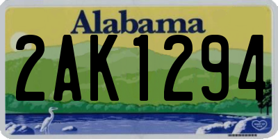 AL license plate 2AK1294