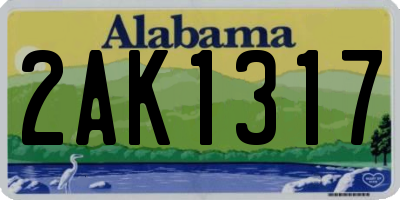 AL license plate 2AK1317