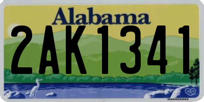 AL license plate 2AK1341