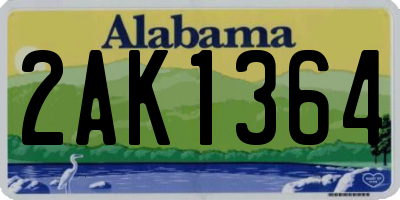 AL license plate 2AK1364