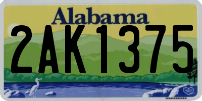 AL license plate 2AK1375