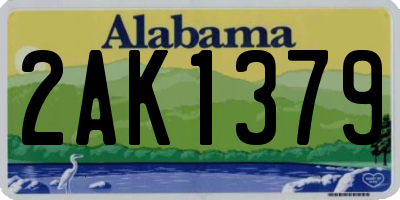 AL license plate 2AK1379