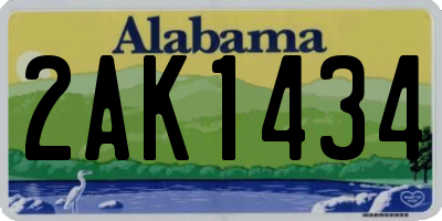 AL license plate 2AK1434
