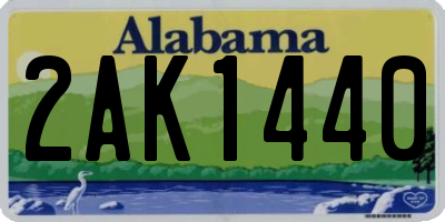 AL license plate 2AK1440