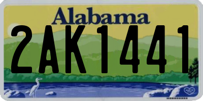 AL license plate 2AK1441