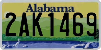 AL license plate 2AK1469