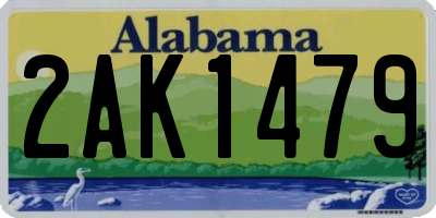 AL license plate 2AK1479
