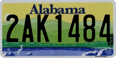 AL license plate 2AK1484