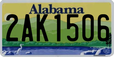 AL license plate 2AK1506