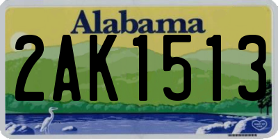 AL license plate 2AK1513