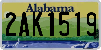 AL license plate 2AK1519