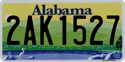AL license plate 2AK1527