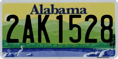 AL license plate 2AK1528