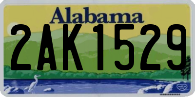 AL license plate 2AK1529