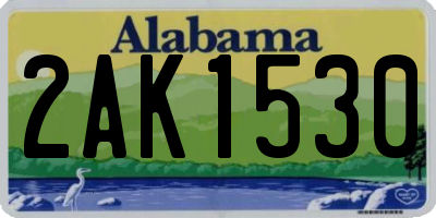AL license plate 2AK1530